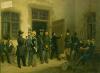 Swertschkoff W. Soldiers in front of barracks. 1848